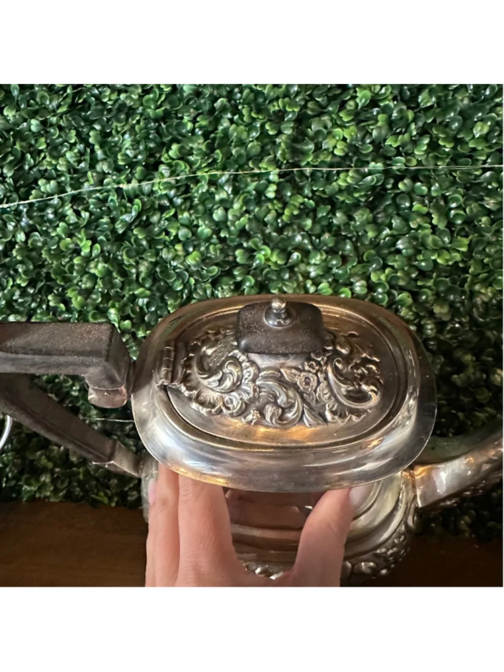 Israel Freeman & Son (IFS Limited) English Silver Tea Set Summer